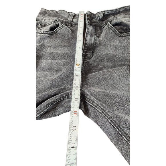 YMI Women's Black Fly Zip Five Pockets Style Distressed Denim Jeans Size 9/29 - Picture 3 of 8